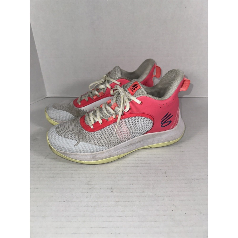 Under Armour Men's Or Women's Curry 3Z6 Grey Pink Size M 10.5/ W 12